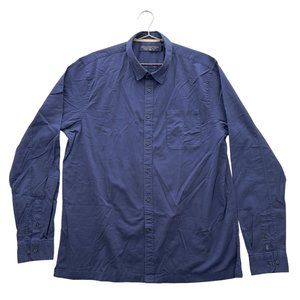 NEW SCOTCH & SODA Mens Blue Long Sleeve Button-up Shirt Size XXL NWT 4 0041